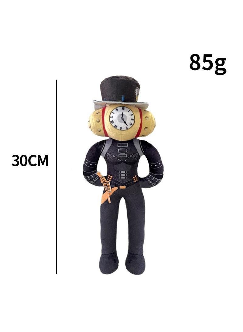 general Skibidi Toilet Plush 30 cm Female Clockmaker Plushies Toy For Fans Gift Horror Stuffed Figure Doll For Kids And Adults Great Birthday Stuffers For Boys Girls