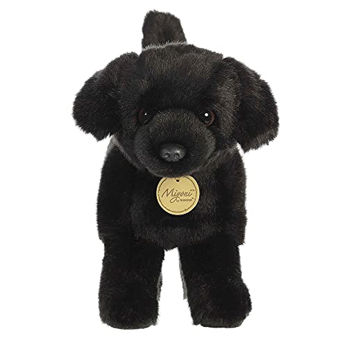 Aurora® Realistic Miyoni® Black Labrador Stuffed Animal - Lifelike Detail - Cherished Companionship - Black 10 Inches - Image 2