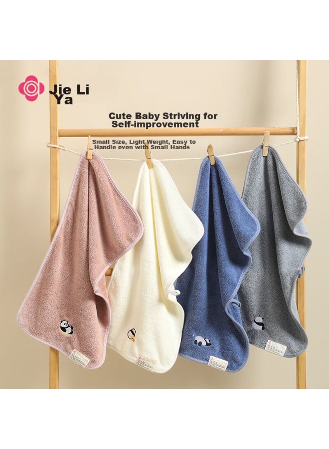 Grace Jieliya Towel Face Washing A-class Children's Towel, 4-pack, Soft Absorbent Cartoon Children's Face Towel - Image 4