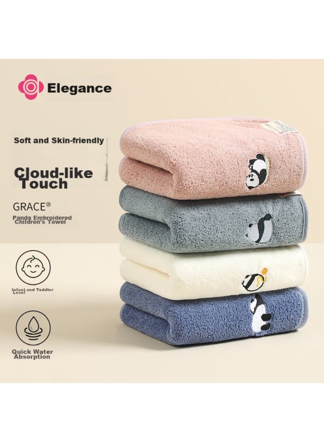 Grace Jieliya Towel Face Washing A-class Children's Towel, 4-pack, Soft Absorbent Cartoon Children's Face Towel - Image 2