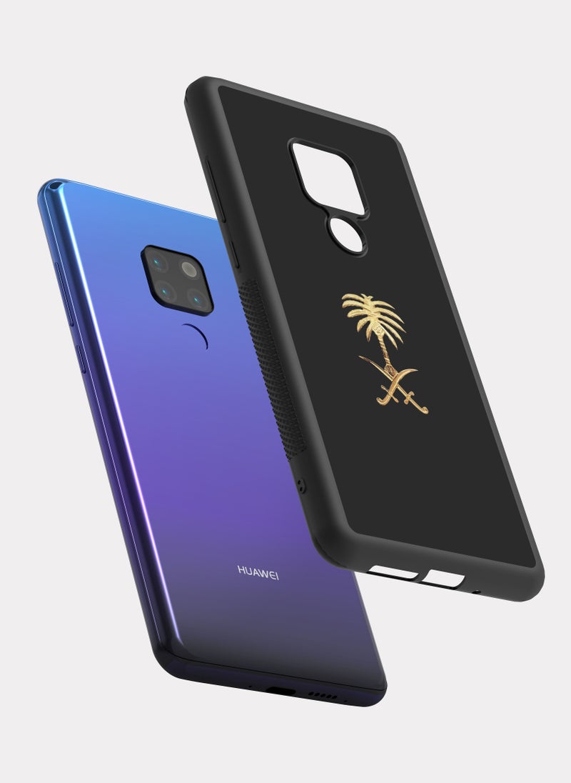 بكسلات كفر هواوي ميت 20 شعار المملكة العربية السعودية ذهبي - Image 2