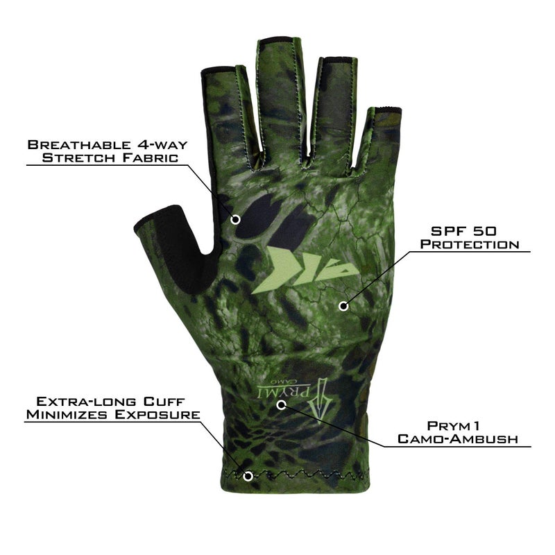 Kastking KastKing Sol Armis Sun Gloves UPF50+ Fishing Gloves UV Protection Gloves Sun Protection Gloves Men Women for Outdoor, Kayaking, Rowing, Hunting, Ambush Prym1,Large - X-Large - Image 2
