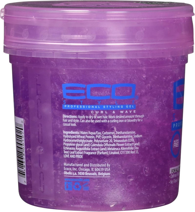 Eco Styler Styling Gel 473 ml Pink Jar, ECO17 - Image 4