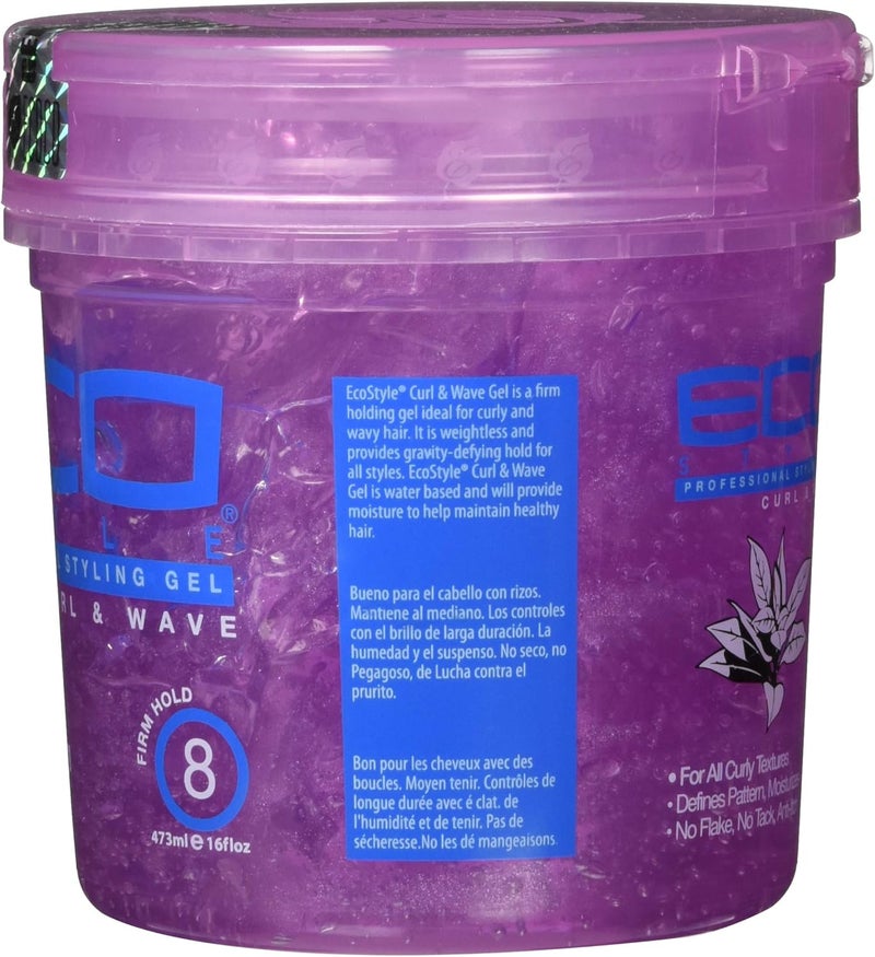 Eco Styler Styling Gel 473 ml Pink Jar, ECO17 - Image 2