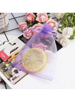 MARKQ [100 Pieces] Purple Organza Bags with Drawstrings - [9x12 cm] Organza Goody Bags and Gift Pouches for Jewelry, Candy & Party Favors  - Image 5