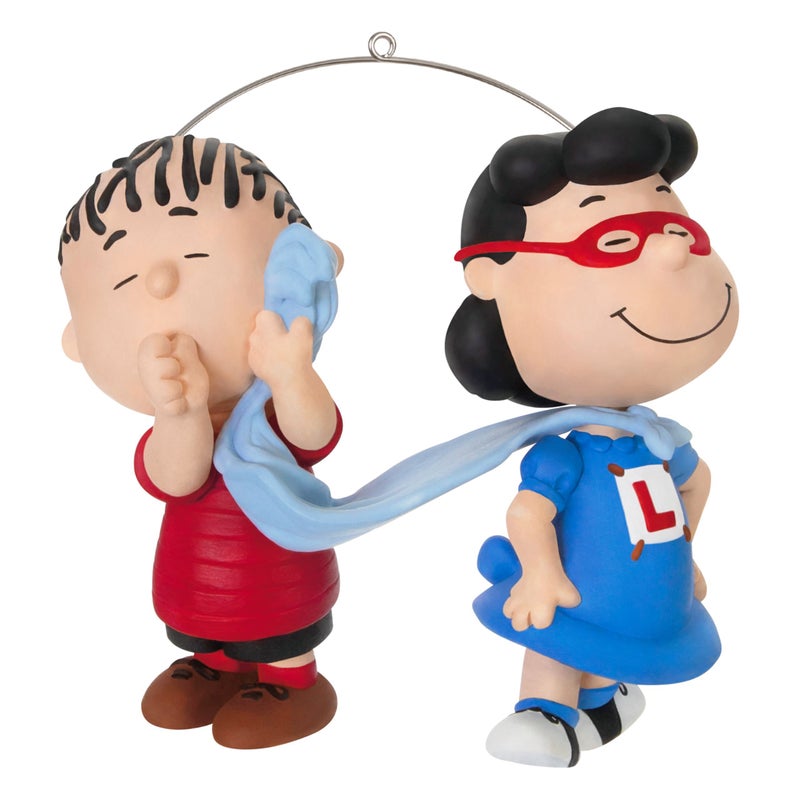 Hallmark Keepsake Christmas Ornament 2024  The Peanuts Gang Super Lucy and Linus  Gifts for Peanuts Fans - Image 1