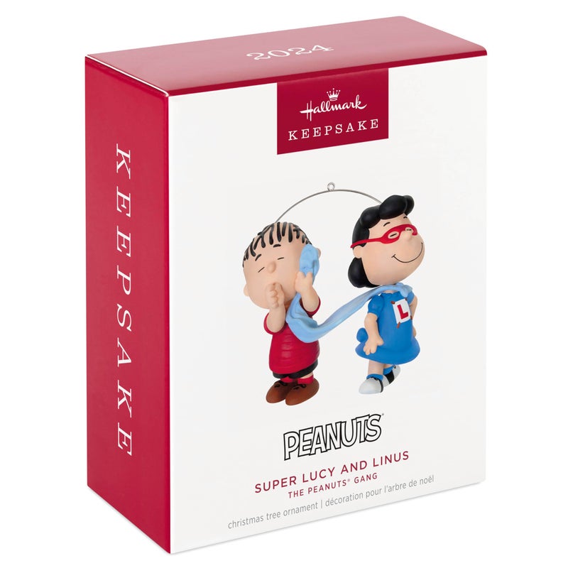 Hallmark Keepsake Christmas Ornament 2024  The Peanuts Gang Super Lucy and Linus  Gifts for Peanuts Fans - Image 3