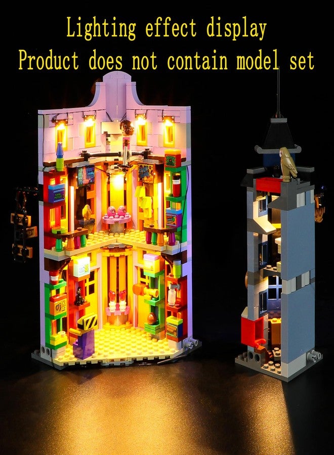 GEAMENT LED Light Kit Compatible with Lego Diagon Alley: Weasleys' Wizard Wheezes - Lighting Set for 76422 Model Set (Model Set Not Included) - Image 4