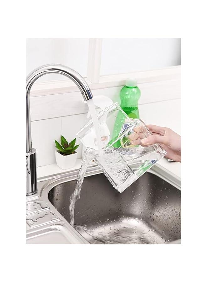 HOOKOR 3 Partitions Holder Organizer with Lid,Acrylic Qtip Holder Dispenser for Cotton Swabs, Balls, Pads, Floss Picks,Bathroom Essentials Accessories Decor, Vanity Makeup Storage Organizer - Image 3