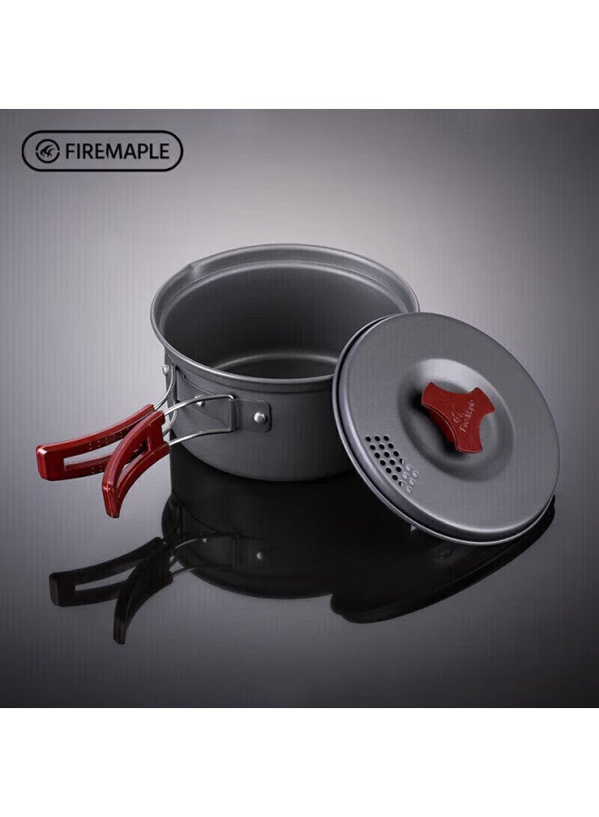 Fire-maple 202 Camping Cookware Set, Outdoor Camping Picnic Equipment, Portable Cooking Utensils, Storage Set For 2-3 People - Image 2