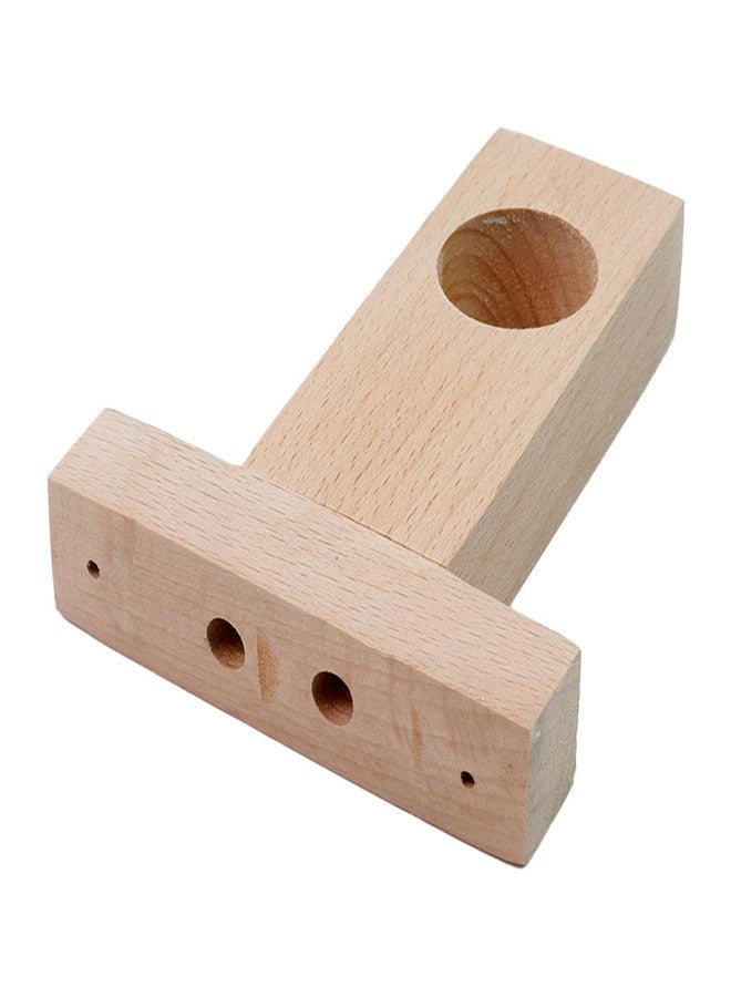 Antrader Curtain Rod Holders,4Pcs Wood Curtain Rod Holder Unfinished Wooden Curtain Rod Holder Brackets,Inner Hole Diameter 32mm/1.25" - Image 4