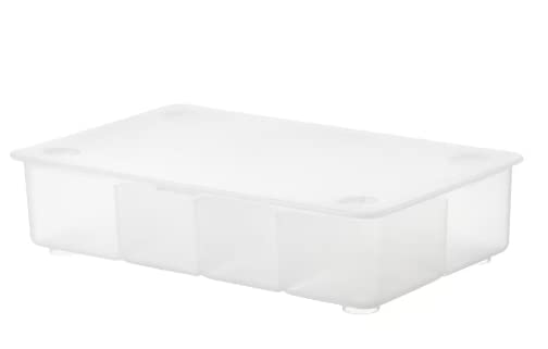 Generic Generic Transparent Rectangular Storage Box with LiftOff Lid 34x21 cm 13 38x8 14 1 count 1 kg capacity - Image 1