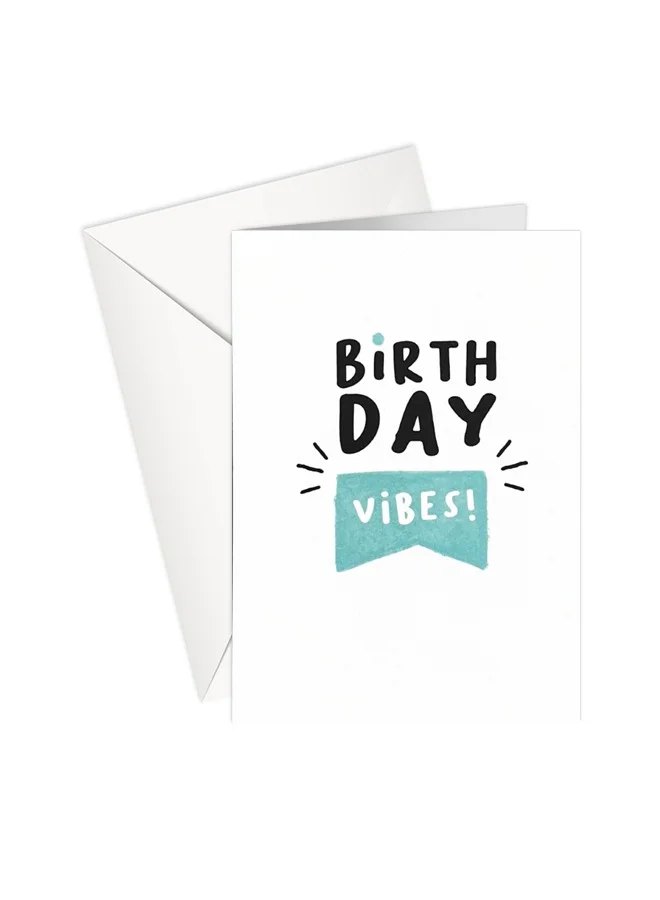 Share The Love Birthday Vibes Happy Birthday Greeting Card – 12.5 cm x 17.8 cm | Ideal for Celebrating Special Moments