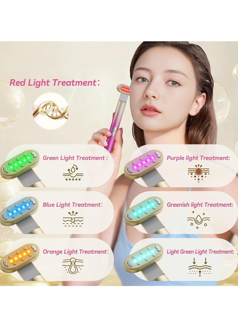 Ru syanl Red Light Therapy for Face Eye Skincare Equipment at Home - 7 in 1 Red-Light-Therapy，Red for Skincare & Blue Rejuvenation Tool  - Image 3