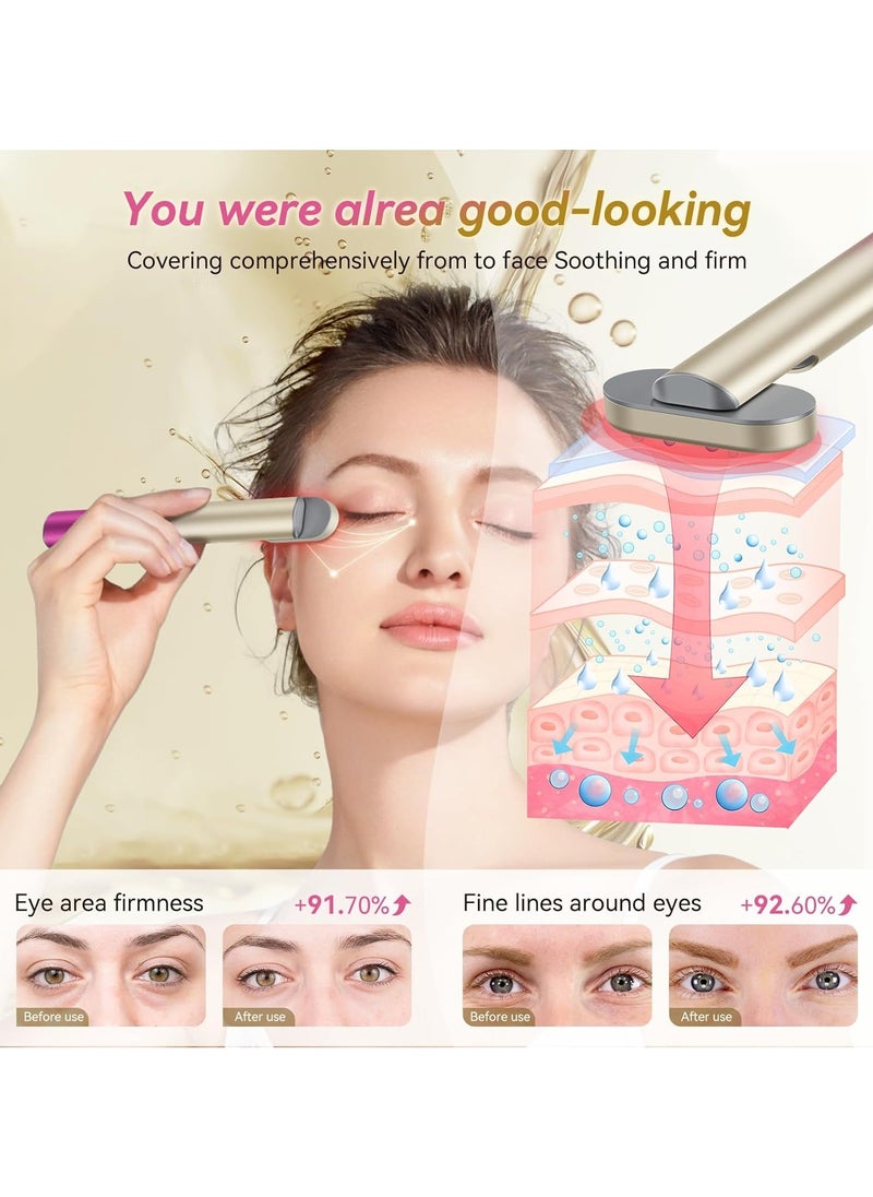 Ru syanl Red Light Therapy for Face Eye Skincare Equipment at Home - 7 in 1 Red-Light-Therapy，Red for Skincare & Blue Rejuvenation Tool  - Image 4