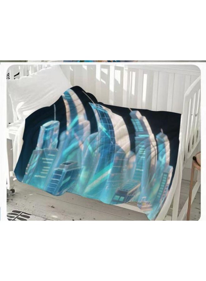 عام بطانية رقيقة من الفانيلا (حرارة ومريحة، ومناسبة للنوم واستخدام اللعبة والغبار والرمل) 150 سم * 200 سم - 1003 - Image 3