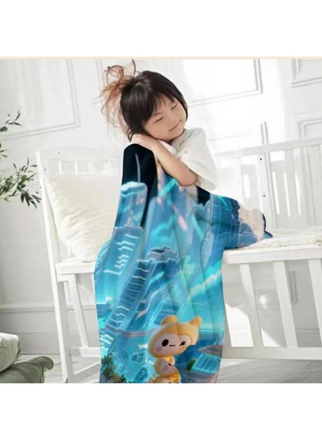 عام بطانية رقيقة من الفانيلا (حرارة ومريحة، ومناسبة للنوم واستخدام اللعبة والغبار والرمل) 150 سم * 200 سم - 1003 - Image 1