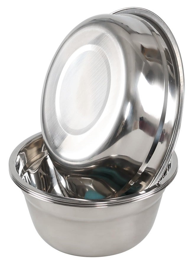 Xyskin Set of 4 Stainless Steel Mixing Bowl Set, Metal Serving Bowls, Great for Cooking, Baking, Prepping - Image 4