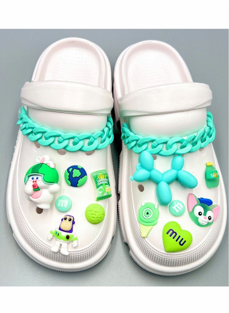 Excefore Shoe Decoration Charms 1 Set 3D Charm for Hole Hole Shoe Buckle Party Favors ​Mini Charm Bracelet Wristband Decoration for Men Women Kid  - Image 4