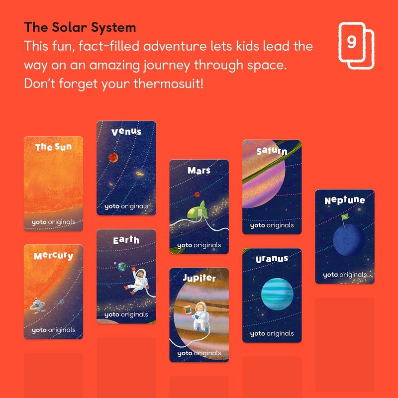 Yoto The Solar System – 9 Kids Audiobook Cards for Educational Screen-Free Listening, Ages 6+ - Image 2