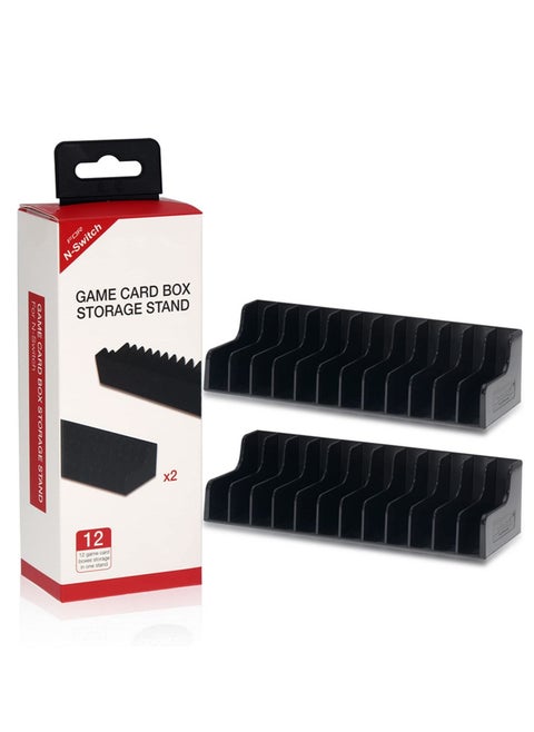 Multi-Function Game Card Storage Rack for PS4 PS5 Switch Game Card Holder CD Case Stand and Video Game Tower Organizer