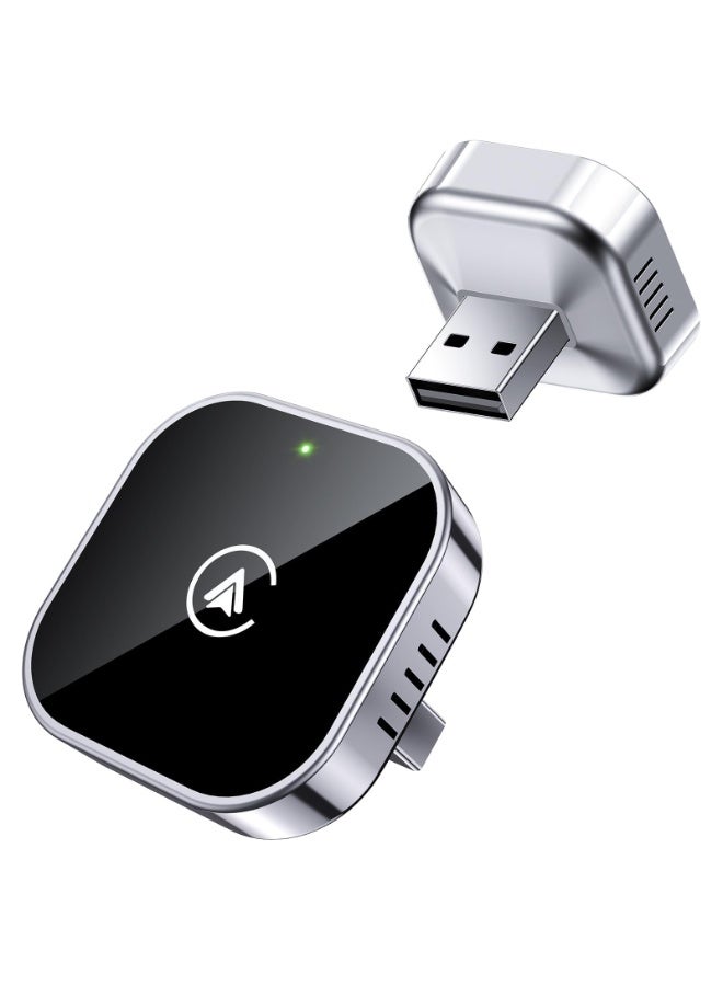 Teeran Mini 2 in 1 Wireless CarPlay and Android Auto Adapter, Easy Setup Plug and Play, Fast Seamless Use Supports 1000+ Car's with Built-in Wired Car Play/Android Auto, Compact Sleek Design Car Adapter - Image 2