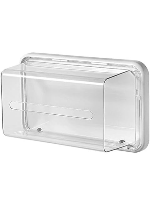 Box Shelves Decor for Shelf Refrigerator Stand Toilet Paper Dispenser Paper Towel Holder Wall Tissue Dispenser Container Toilet Paper Holder，Wall Mounted Paper Roll Tissue Box 25.7*9.5*15.3cm