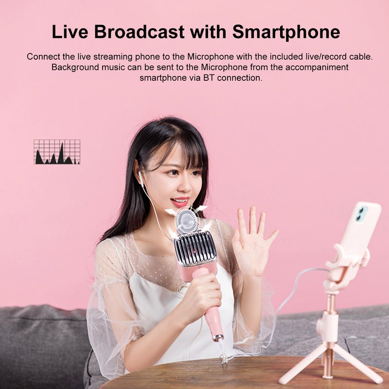 TOSING G1 BT 5.0 Wireless Karaoke Microphone V8240S_P Silver - Image 4