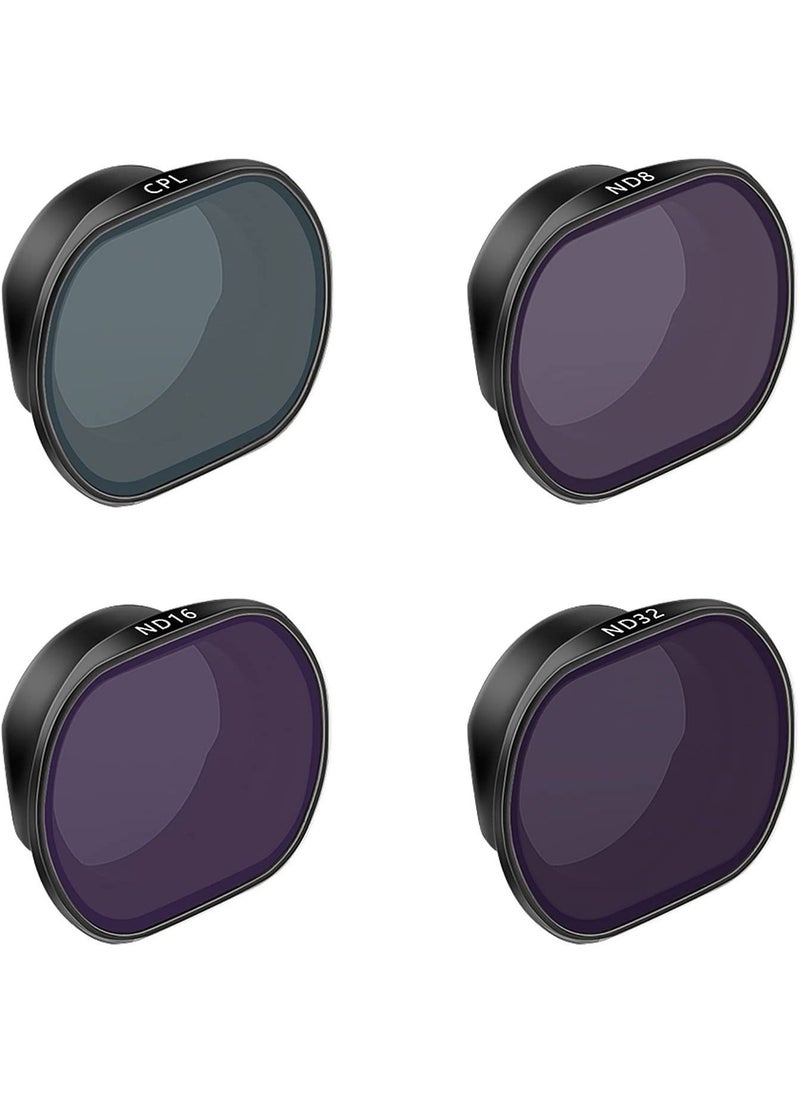 Y&D ND Filters Set for DJI FPV Drone Gimbal Camera Lens Filter Set, 4 Pack Waterproof Aerial Photography Accessories（ND8 / ND16 ND32 CPL）  - Image 1
