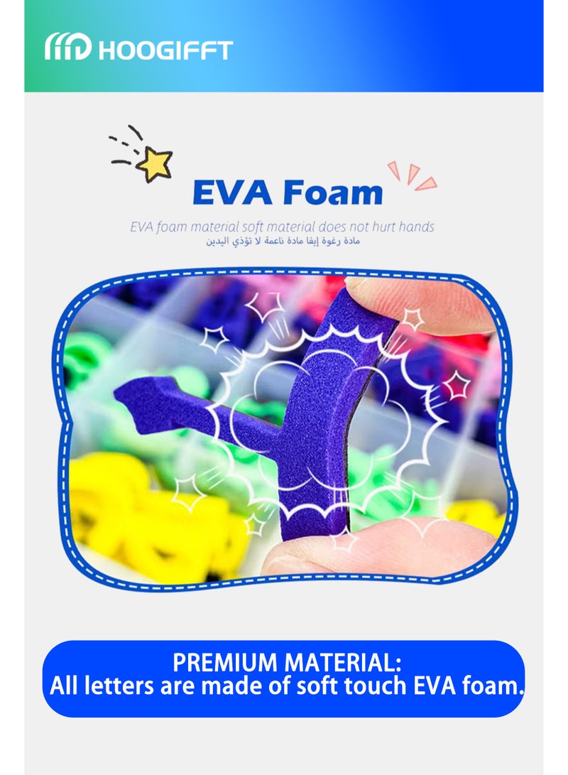 هوغيفت الأبجدية العربية الأبجدية المغناطيسية ولوحات الأرقام ، الأبجدية المدرسية وحزمة اللوحة ، لوحات ألعاب تعلم الأبجدية للأطفال أنشطة التهجئة والتعلم ، مغناطيس مزدوج الوجهين （ 374 قطعة ） - Image 4