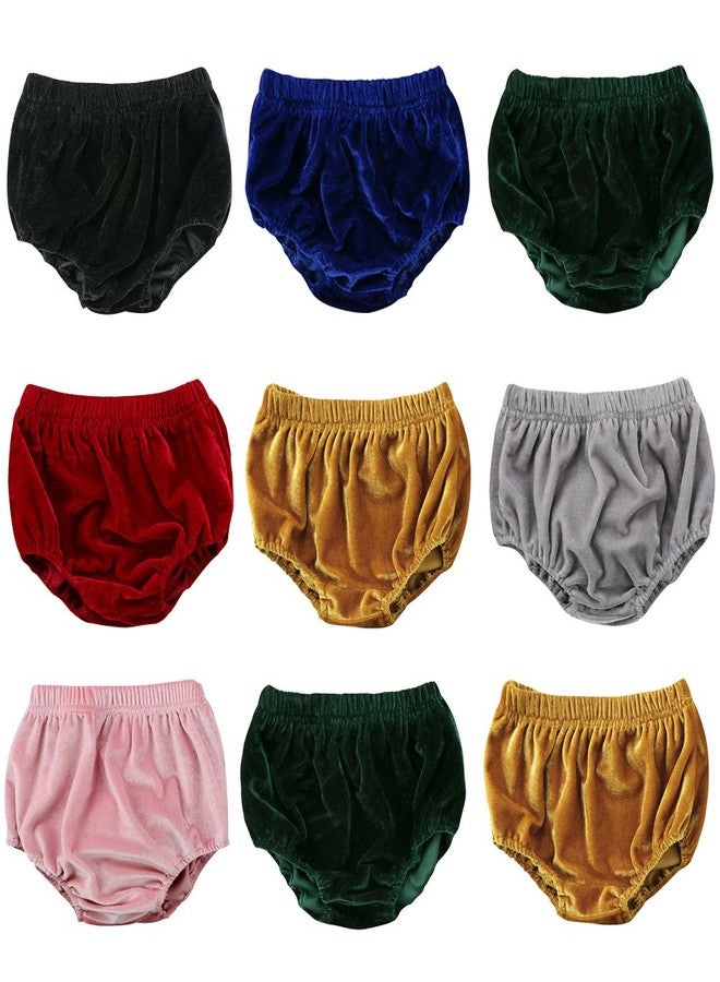 stylesilove Infant Baby Toddlers Girls Soft Velvet Bloomers Diaper Cover (18 Months, Grey) - Image 3