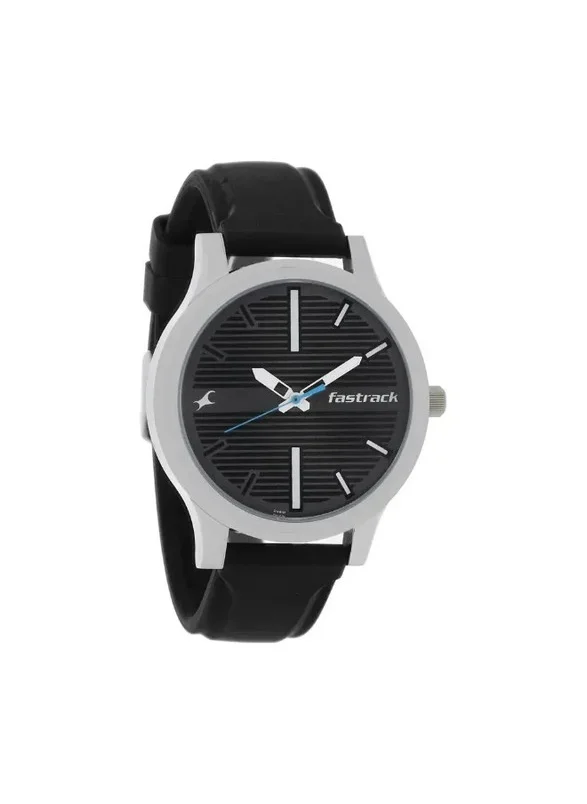 fastrack Fastrack Quartz Analog Watch for Guys Grey Dial With Silicone Strap