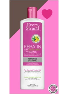 Every Strand Repairing Shampoo Keratin With Aloe Vera & Vitamin E 399 ML  - Image 4