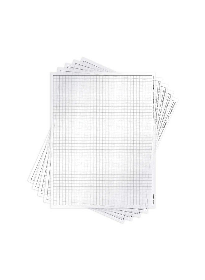 | Quadrille Grid Transparency Sheets (Pack Of 5) 8.5" X 11" | Overhead Projector And Light Box Transparencies Tracing Film For Sketching & Drawing