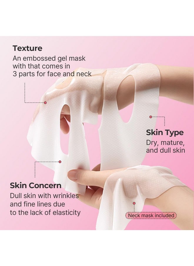Torriden Torriden CELLMAZING Collagen Firming Gel Facial & Neck Sheet Mask (pack of 4) | Covering Neck Mask | 5D Collagen Complex, Amino Acid Complex, Peptide  - Image 2