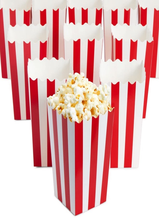 BLUE PANDA Mini Popcorn Boxes - 100-Pack, 3.3 x 5.6-Inch, 20 Oz, Red & White Stripes - Bulk Popcorn Containers for Carnival Party Supply - Image 3