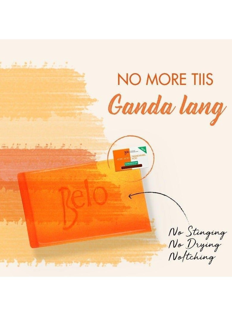 Belo Essentials Belo Kojic Acid + Tranexamic Acid Extra Moisture Soap 2 × 65g - Image 2