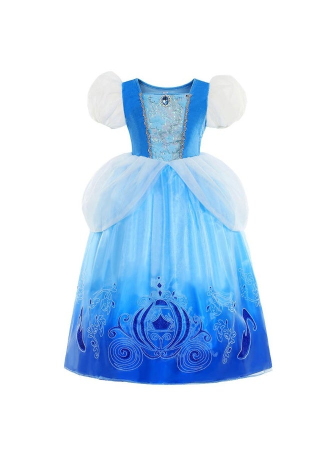 NIBEMINENT Cinderella princess dress, Cinderella Ball dress, girls' sequined tulle dress - Image 1