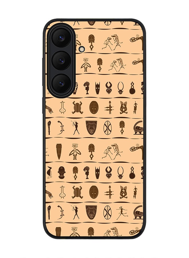 For Samsung Galaxy S25 FE Case,Slim fit Camera Protection, Shockproof Thin Phone cover  - Tribal Hieroglyphics
