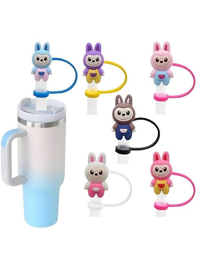 Arabest Cute Para Labubu Accessories Include a 10mm Silicone Straw a Stanley Cup with a Cap and Covers and Toppers that are Real  - Image 1