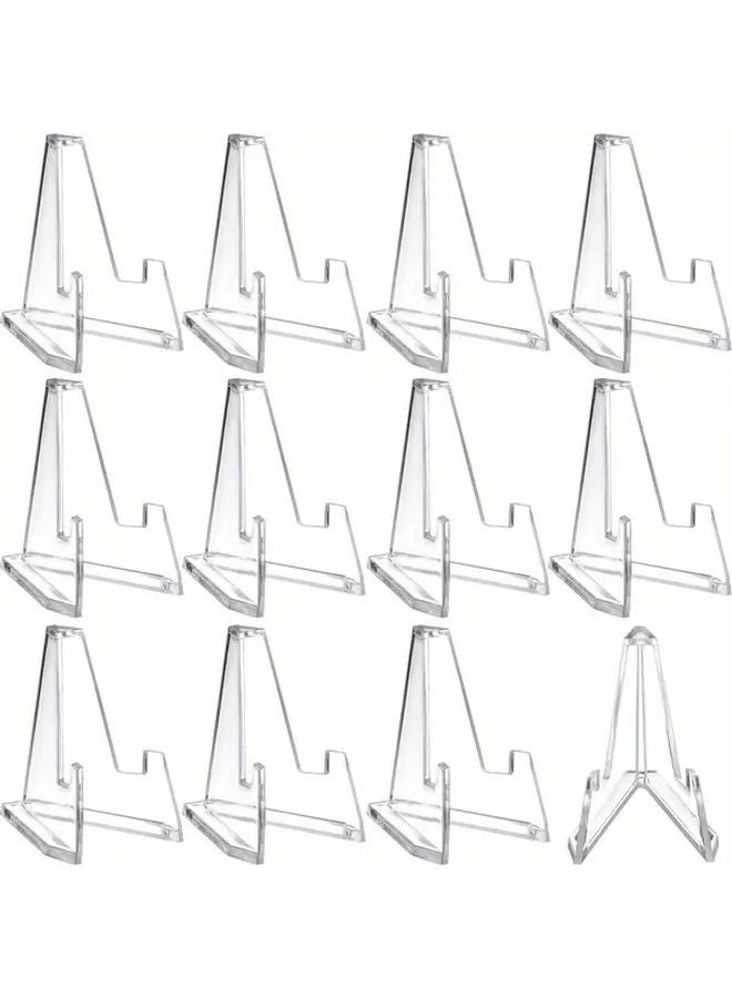 24 Pack 3.6cm Clear Acrylic Easel Stands Display Pedestals For Coins Sports Cards - Image 2