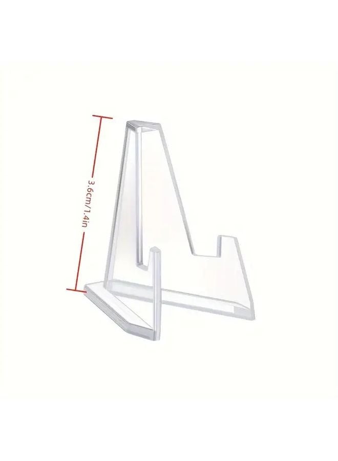 24 Pack 3.6cm Clear Acrylic Easel Stands Display Pedestals For Coins Sports Cards - Image 4
