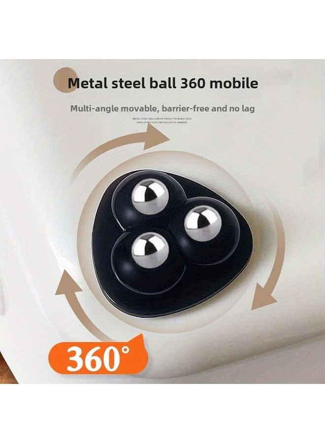 White Nylon Beads 4 Pack Universal Bearing Casters High Load Capacity Wear Resistant - Image 3