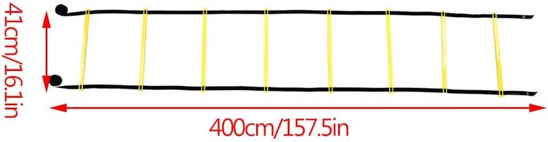 comfrt 4m Exercise Ladder, Flexibility Football Soccer Training Speed Ladder Agility Fitness Jumping Training Equipment for Football, Soccer and Other Sports - Image 2