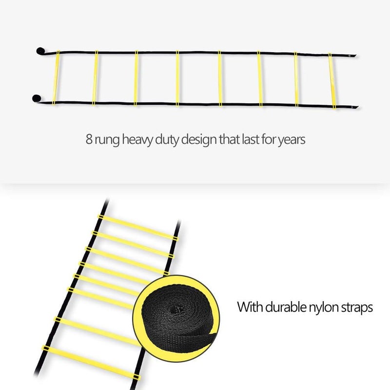 comfrt 4m Exercise Ladder, Flexibility Football Soccer Training Speed Ladder Agility Fitness Jumping Training Equipment for Football, Soccer and Other Sports - Image 5