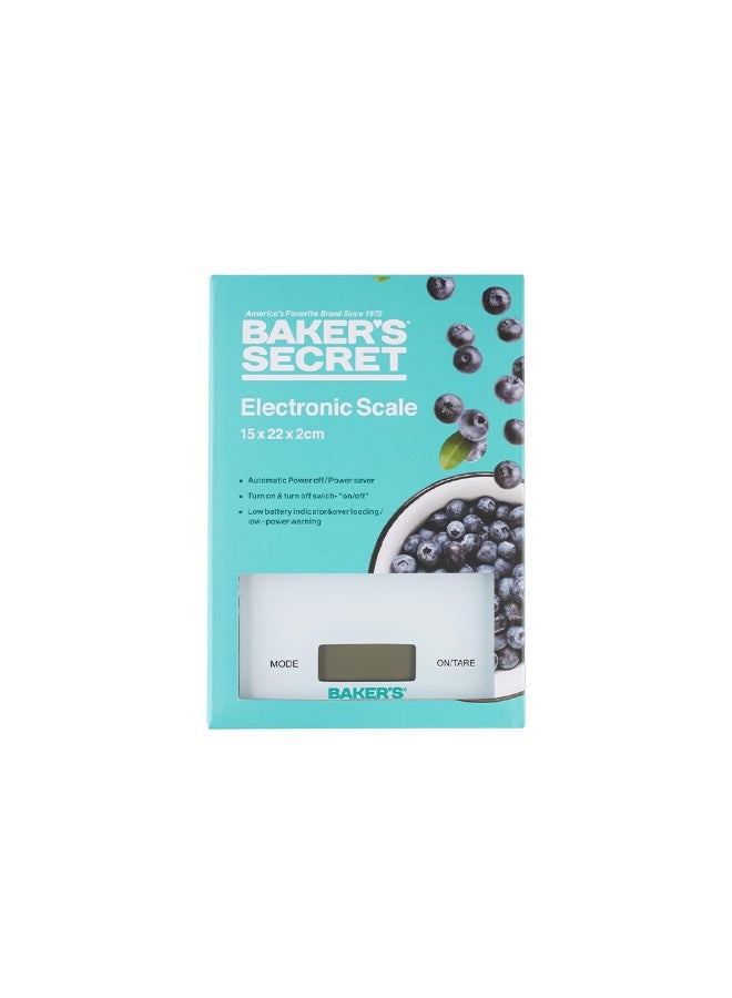 Baker's Secret Automatic Electronic Scale – Precision Kitchen Tool with Power On/Off & Energy Saver Function - Image 1