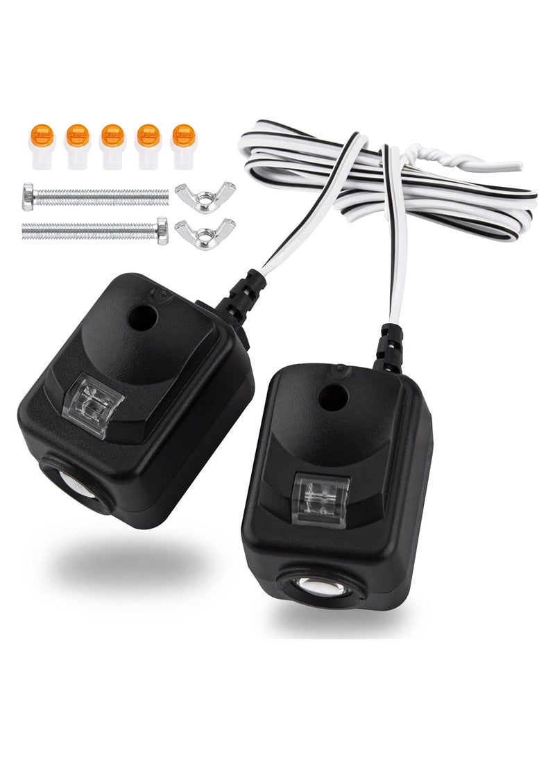 Zikra 820CB Garage Door Safety Sensor & Brackets Replacement Kit for 41A5034/ G801CB-P/801CB/041-0136 for Chamberlain LiftMaster Sears Craftsman Garage Door Openers (2PCS) - Image 1