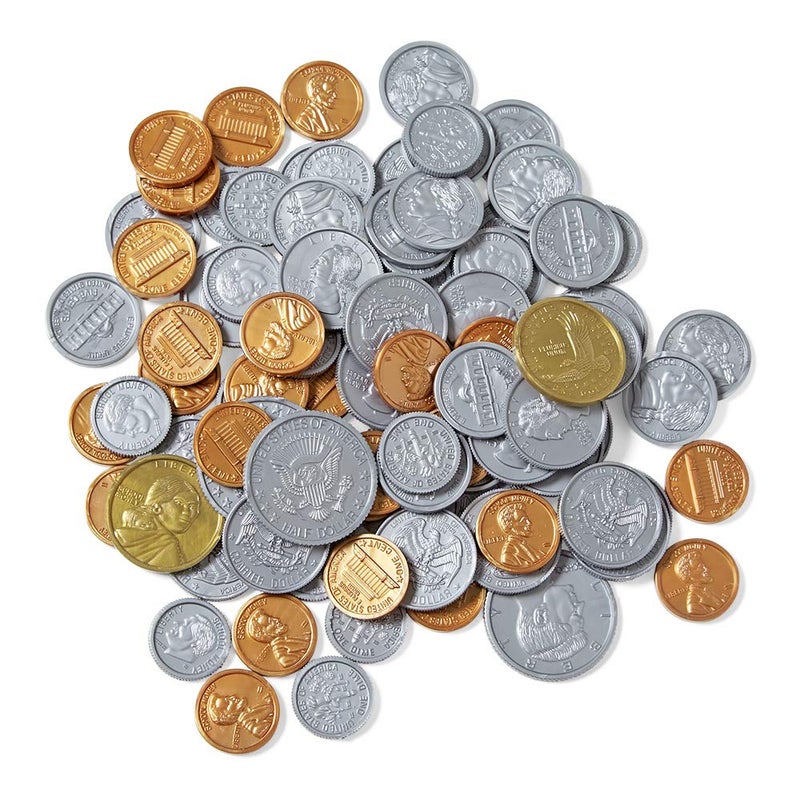 hand2mind hand2mind Fake Money Coin Classroom Set, Detailed Fake Coins, Prop Money, Toy Money, Play Money for Kids, Realistic Money, Pretend Money for Kids Learning, Play Money Set, Plastic Coins (Set of 768) - Image 4