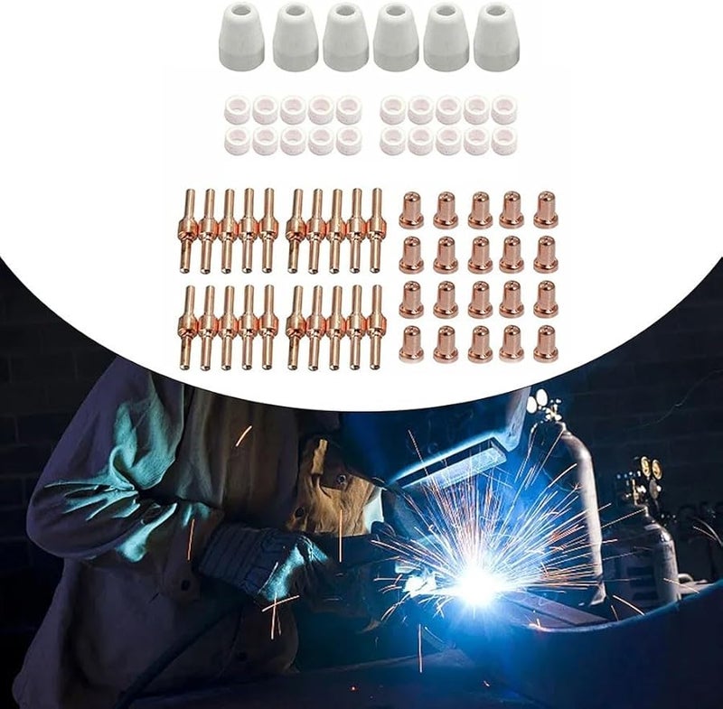 66 قطعة مجموعة مستلزمات قاطع البلازما لآلة القطع بالبلازما CUT40 CUT50 CUT55 CT312 CT418 520TSCPF - Image 3