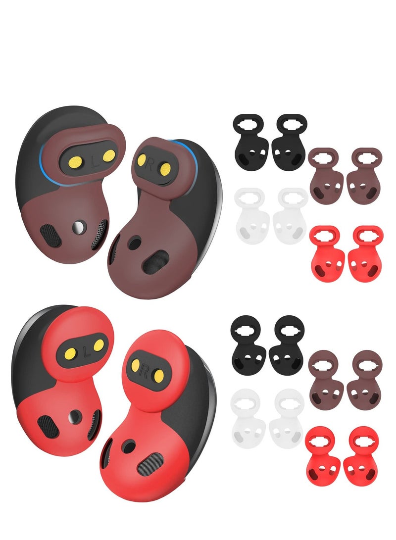 KASTWAVE 8 Pairs Ear Tips for Galaxy Buds Live, Silicone Covers Eartips Accessories Compatible with Samsung Galaxy - Image 1